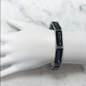 Black Diamond Rectangle Bracelet,NWT